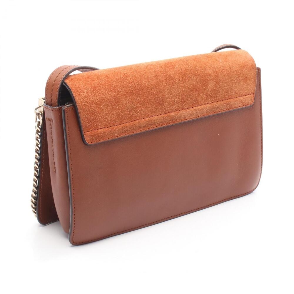 Chloe Faye Suede Leather Bag Brown Shoulder